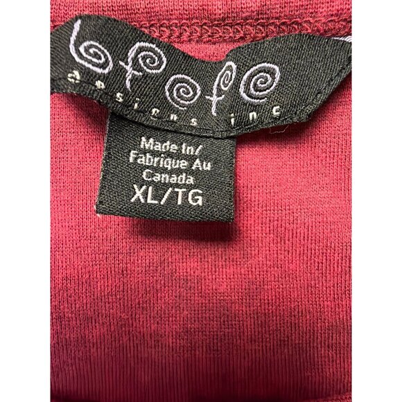 Bfofo Designs Long Sleeve Magenta Shirt With Graphic Print size XL - Picture 6 of 6